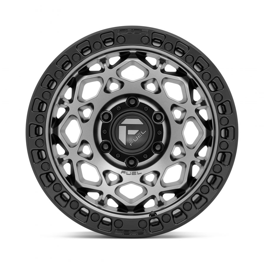 Fuel Wheels<br>Unit Matte Gunmetal Black Lip (17x9)